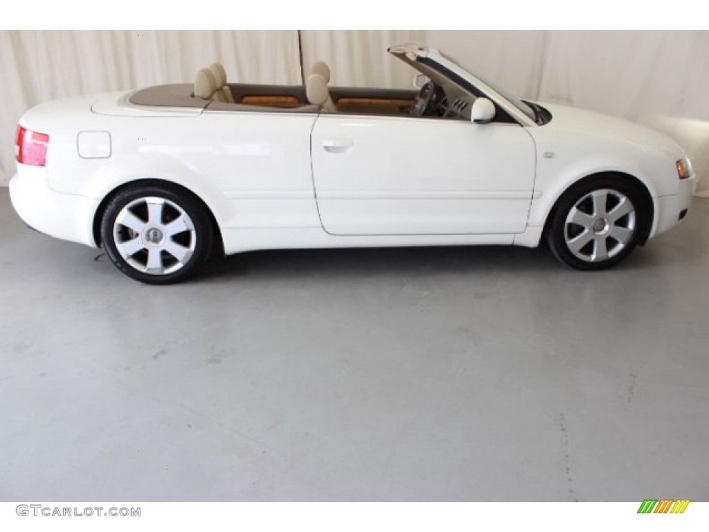 2006 A4 1.8T Cabriolet - Arctic White / Beige photo #14