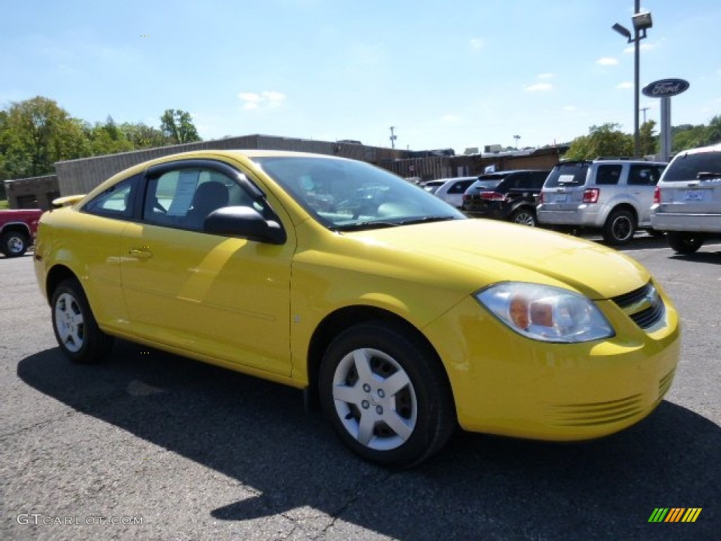 2006 Cobalt LS Coupe - Rally Yellow / Gray photo #1