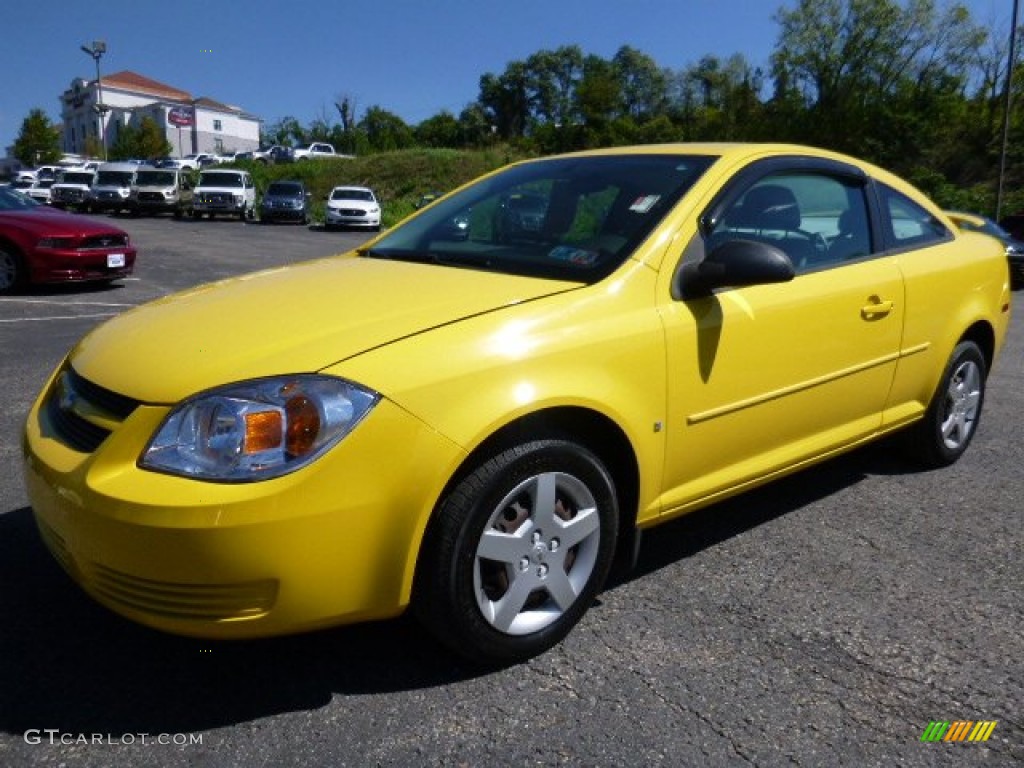 2006 Cobalt LS Coupe - Rally Yellow / Gray photo #5