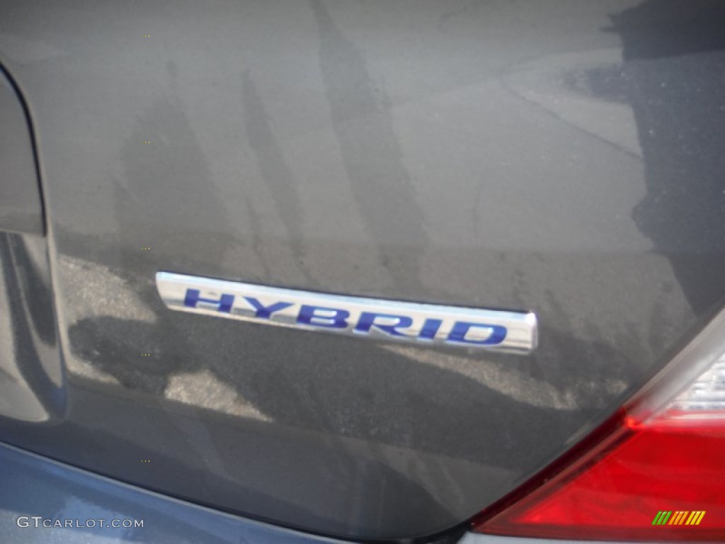 2012 Civic Hybrid Sedan - Polished Metal Metallic / Gray photo #10