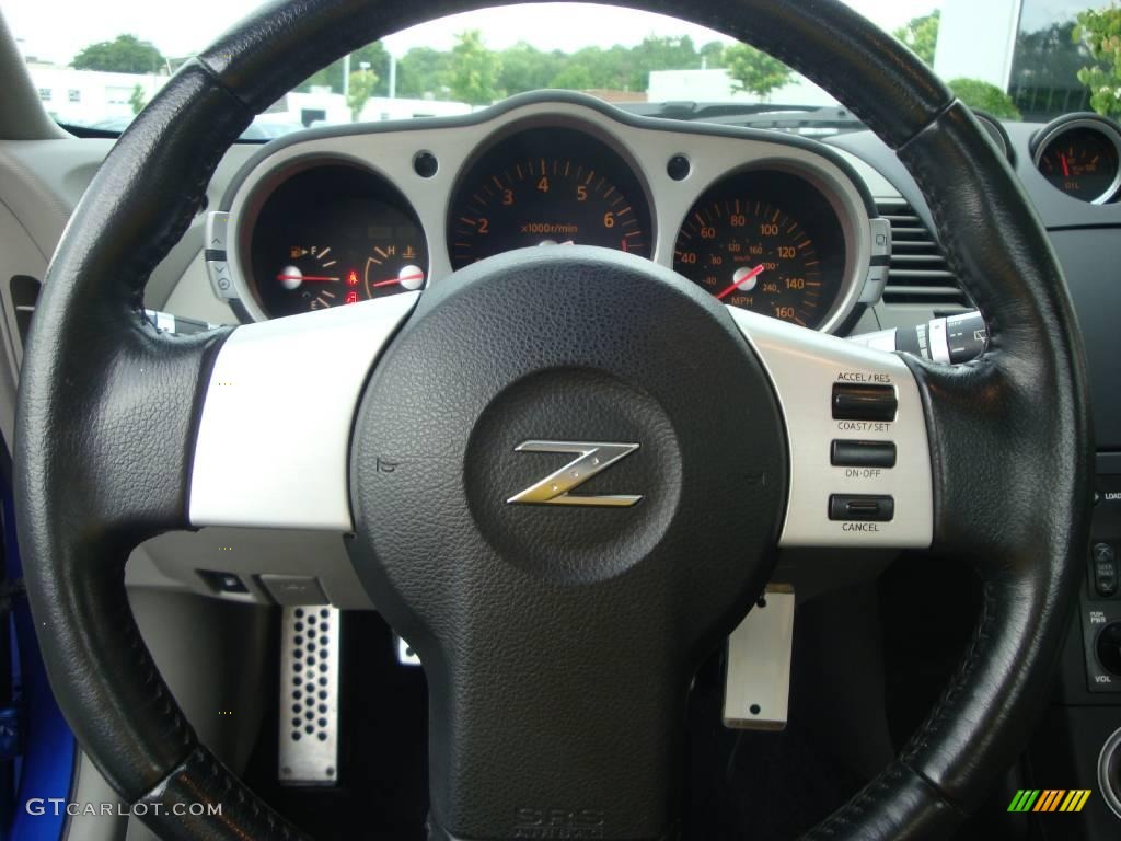 2005 350Z Touring Coupe - Daytona Blue Metallic / Frost photo #24