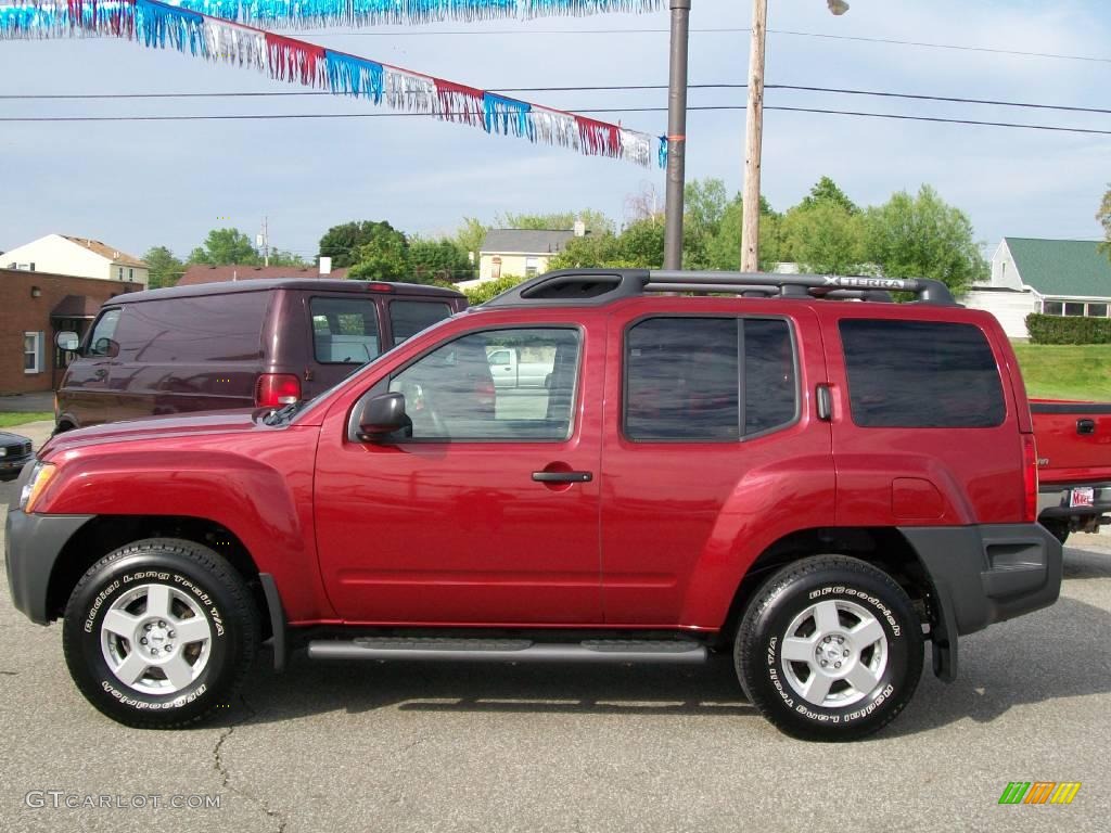 2008 Xterra X 4x4 - Red Brawn / Steel/Graphite photo #2