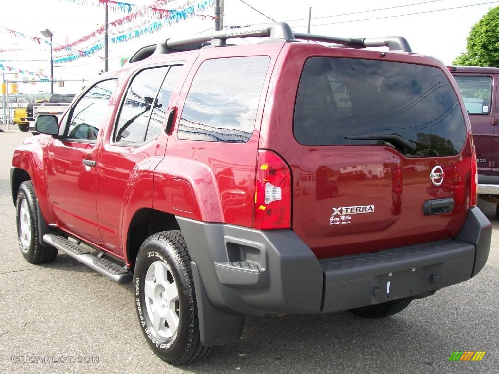 2008 Xterra X 4x4 - Red Brawn / Steel/Graphite photo #3