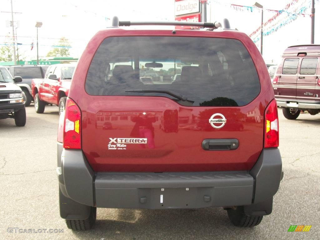 2008 Xterra X 4x4 - Red Brawn / Steel/Graphite photo #4