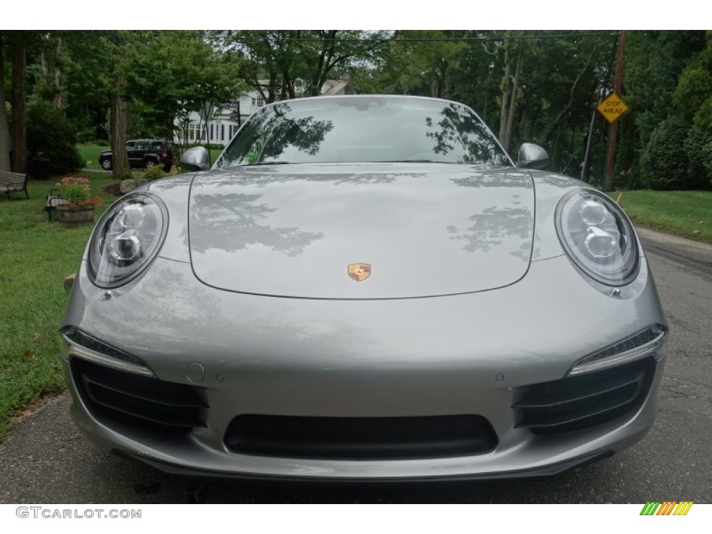 2015 911 Targa 4S - GT Silver Metallic / Black photo #2