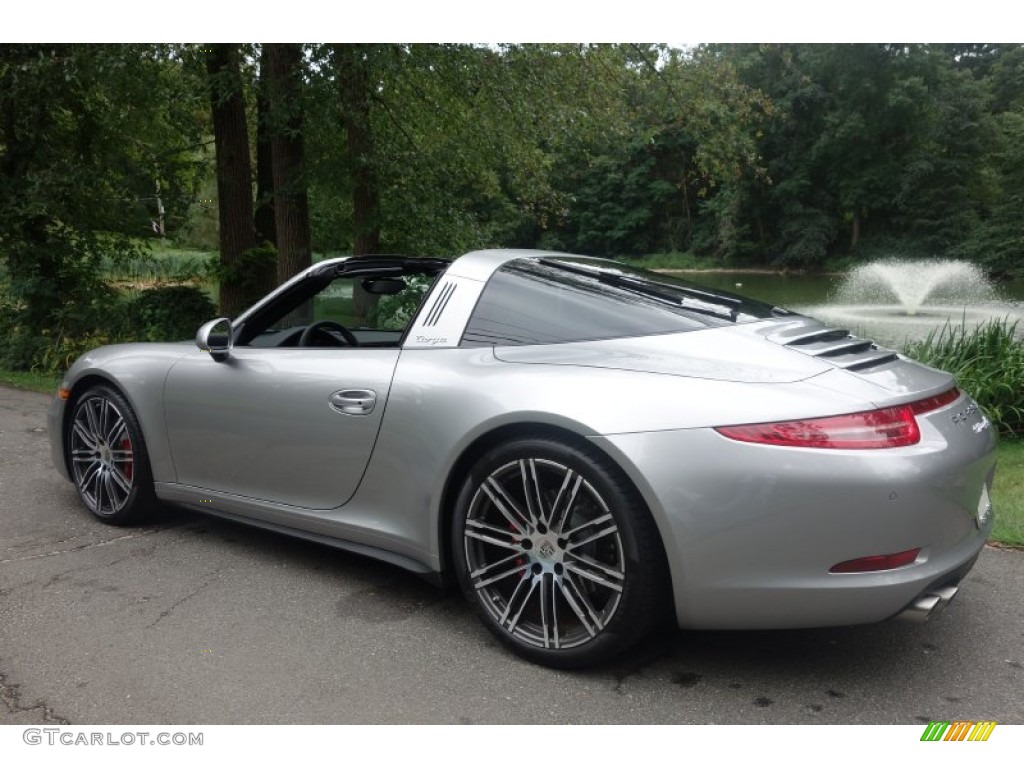 2015 911 Targa 4S - GT Silver Metallic / Black photo #4