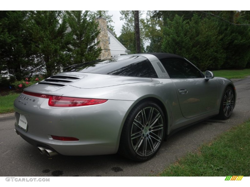 2015 911 Targa 4S - GT Silver Metallic / Black photo #6