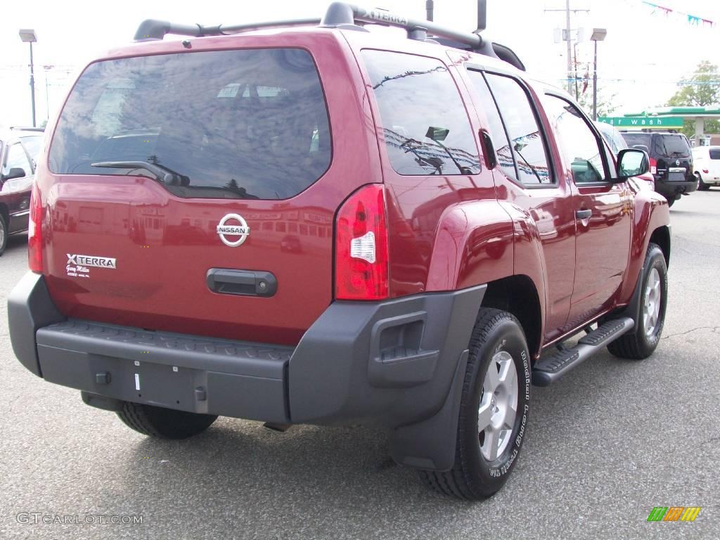 2008 Xterra X 4x4 - Red Brawn / Steel/Graphite photo #6