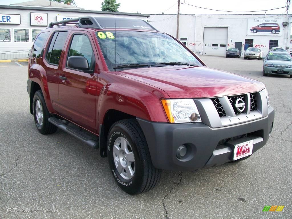 2008 Xterra X 4x4 - Red Brawn / Steel/Graphite photo #8