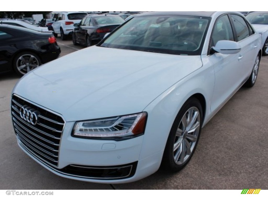 Glacier White Metallic 2016 Audi A8 L 3.0T quattro Exterior Photo #107138537