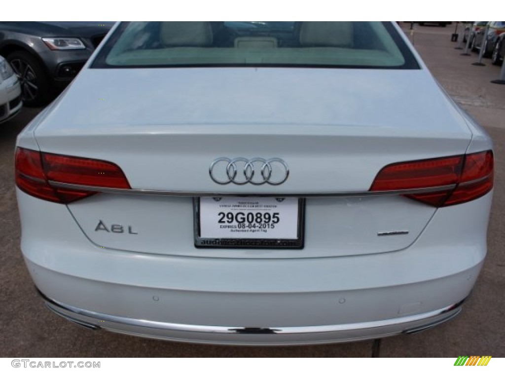 2016 A8 L 3.0T quattro - Glacier White Metallic / Velvet Beige photo #7
