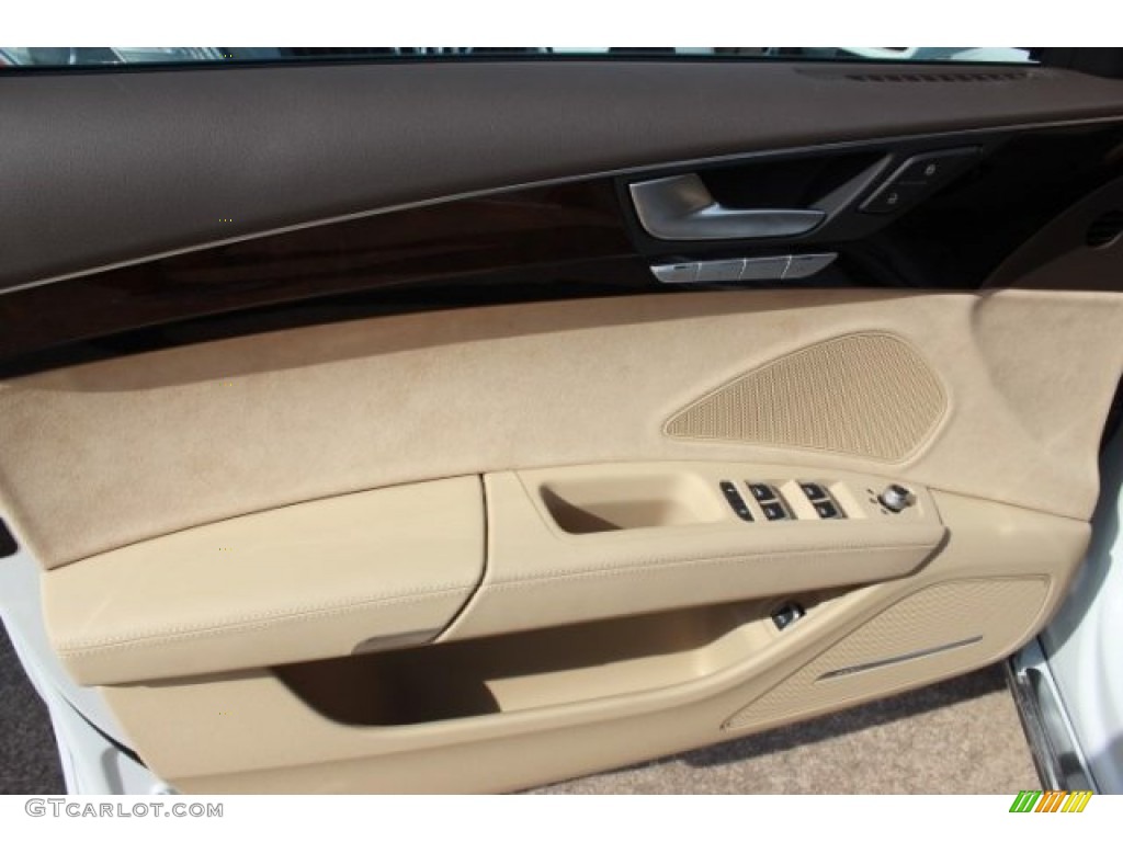 2016 A8 L 3.0T quattro - Glacier White Metallic / Velvet Beige photo #10