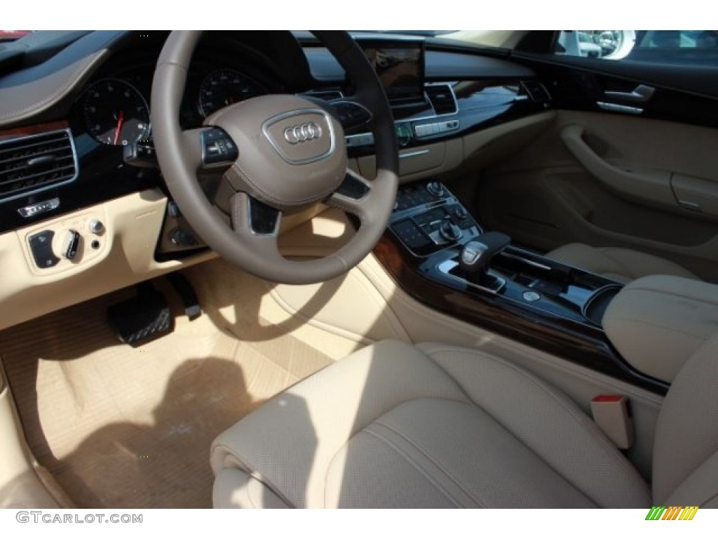 2016 A8 L 3.0T quattro - Glacier White Metallic / Velvet Beige photo #15
