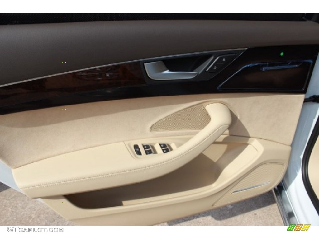 2016 A8 L 3.0T quattro - Glacier White Metallic / Velvet Beige photo #40