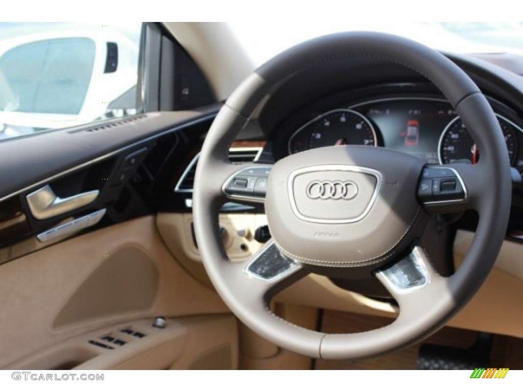 2016 A8 L 3.0T quattro - Glacier White Metallic / Velvet Beige photo #47