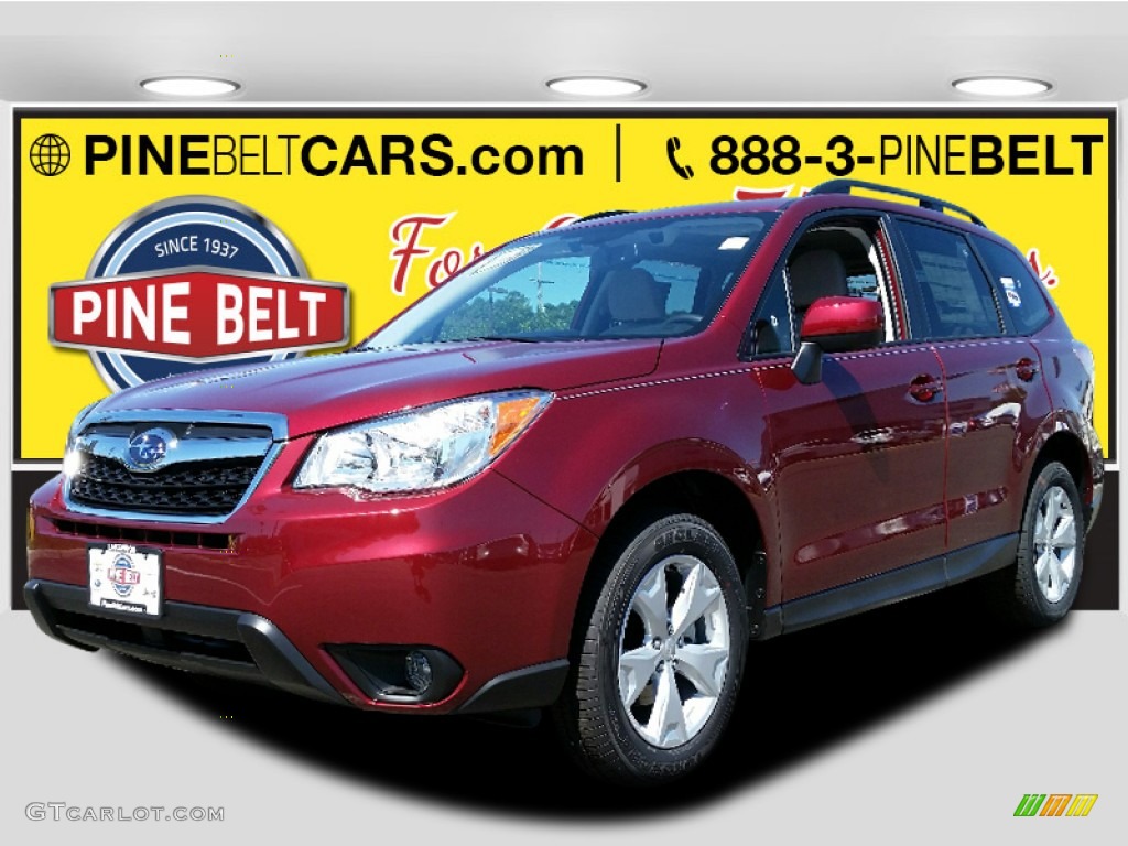 2016 Forester 2.5i Premium - Venetian Red Pearl / Gray photo #1
