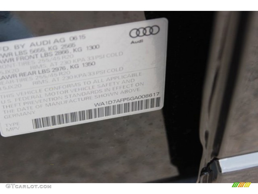 2016 Q5 3.0 TFSI Premium Plus quattro - Mythos Black Metallic / Black photo #44