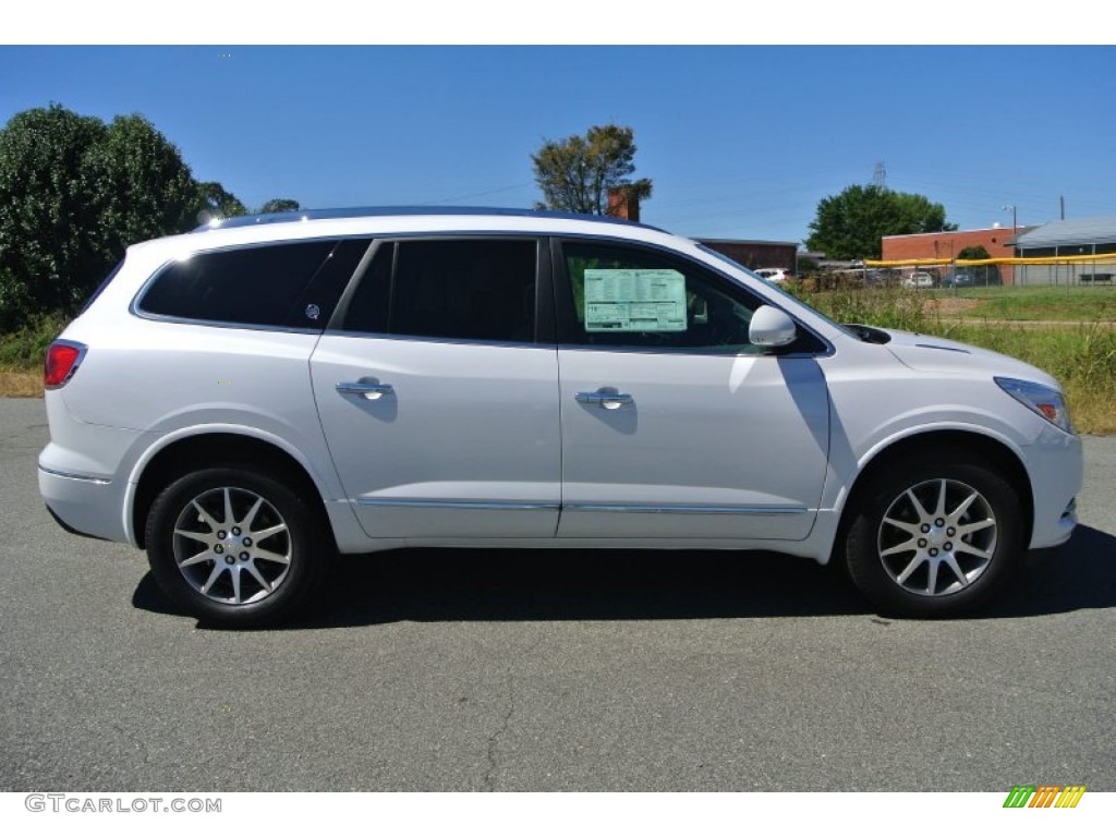 White Frost Tricoat 2016 Buick Enclave Leather Exterior Photo #107147231