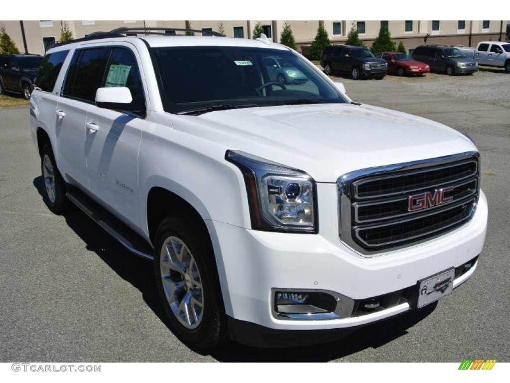 2016 Yukon XL SLT 4WD - Summit White / Cocoa/Dune photo #1