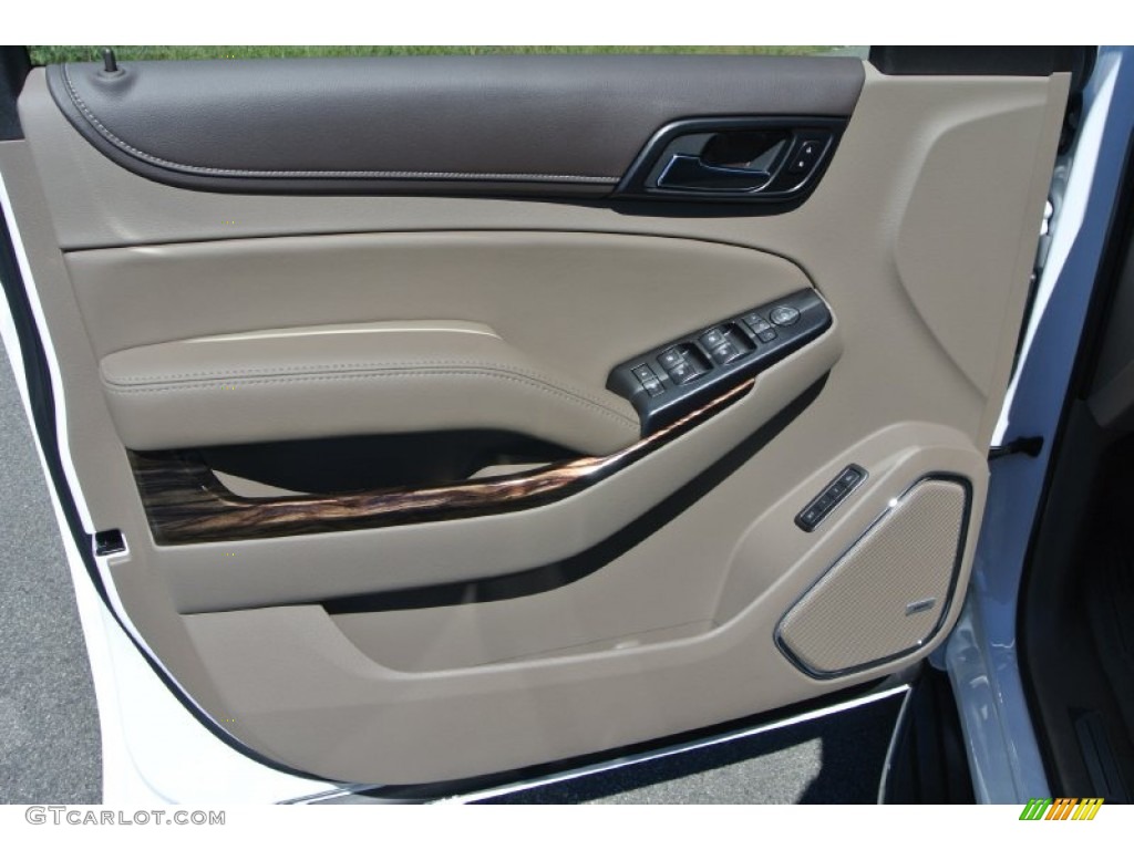2016 GMC Yukon XL SLT 4WD Cocoa/Dune Door Panel Photo #107148689