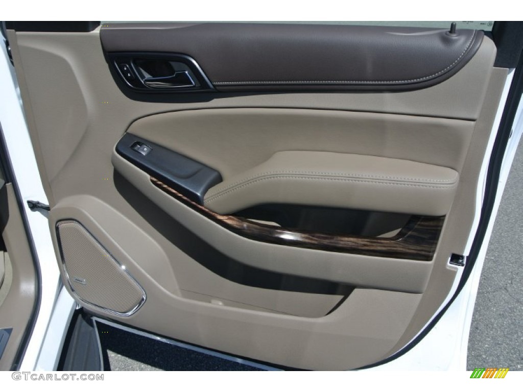2016 GMC Yukon XL SLT 4WD Cocoa/Dune Door Panel Photo #107148935