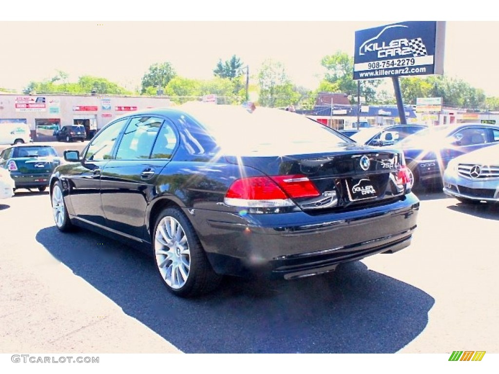 2007 7 Series 750Li Sedan - Monaco Blue Metallic / Natural Brown photo #5