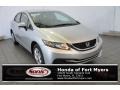 2015 Alabaster Silver Metallic Honda Civic LX Sedan  photo #1