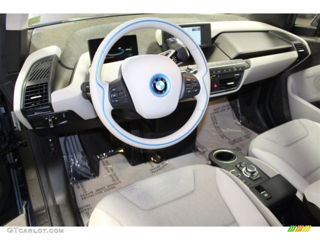 Mega Carum Spice Grey Sensatec & Carum Spice Grey Cloth Interior 2015 BMW i3 with Range Extender Photo #107155548