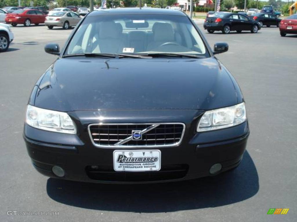 2006 S60 2.5T - Black / Taupe/Light Taupe photo #6