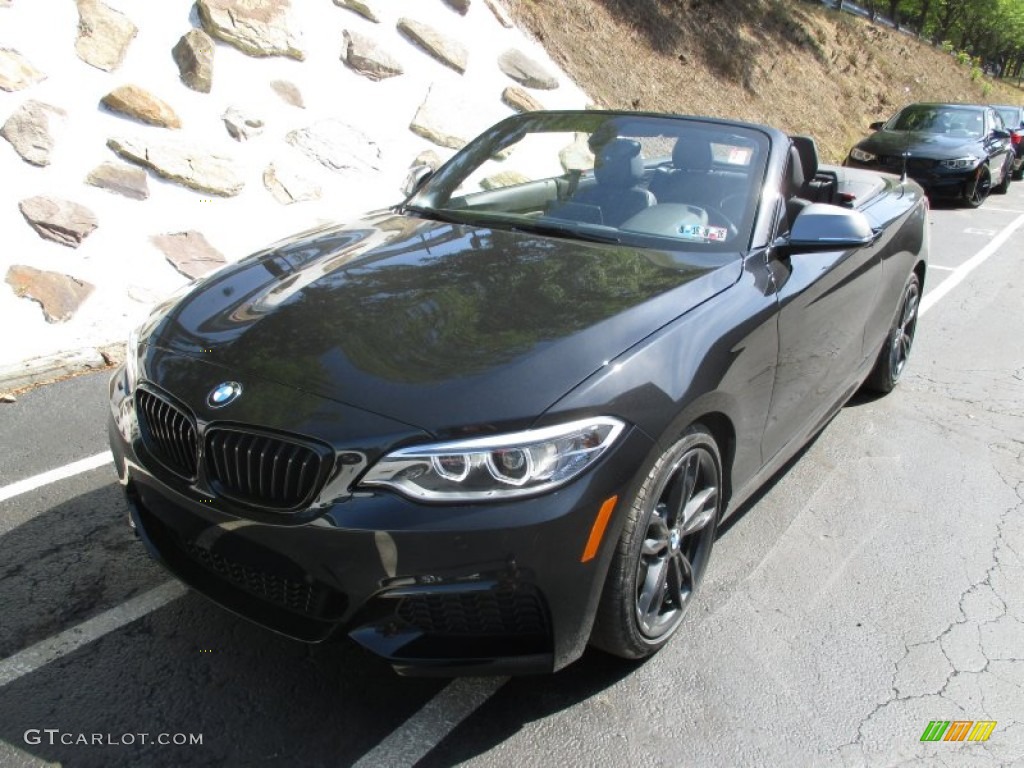 2016 M235i xDrive Convertible - Black Sapphire Metallic / Black photo #9