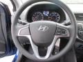 2016 Hyundai Accent Black Interior Steering Wheel Photo