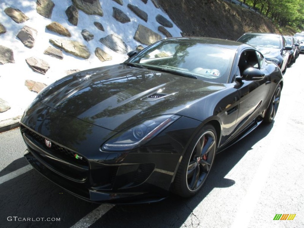 Ultimate Black Metallic 2016 Jaguar F-TYPE R Coupe Exterior Photo #107160866