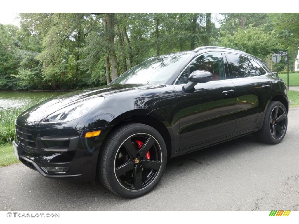 Jet Black Metallic 2015 Porsche Macan Turbo Exterior Photo #107161025