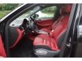 Black/Garnet Red 2015 Porsche Macan Turbo Interior Color