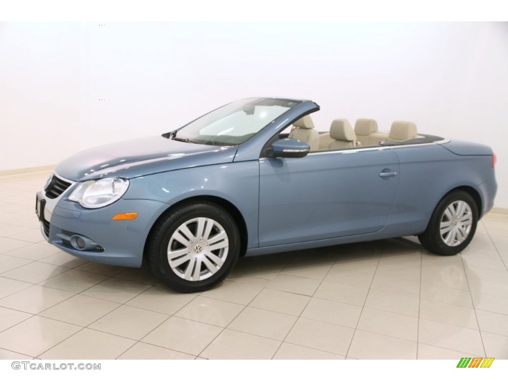 2009 Eos Komfort - Eismeer Blue Metallic / Cornsilk Beige photo #3