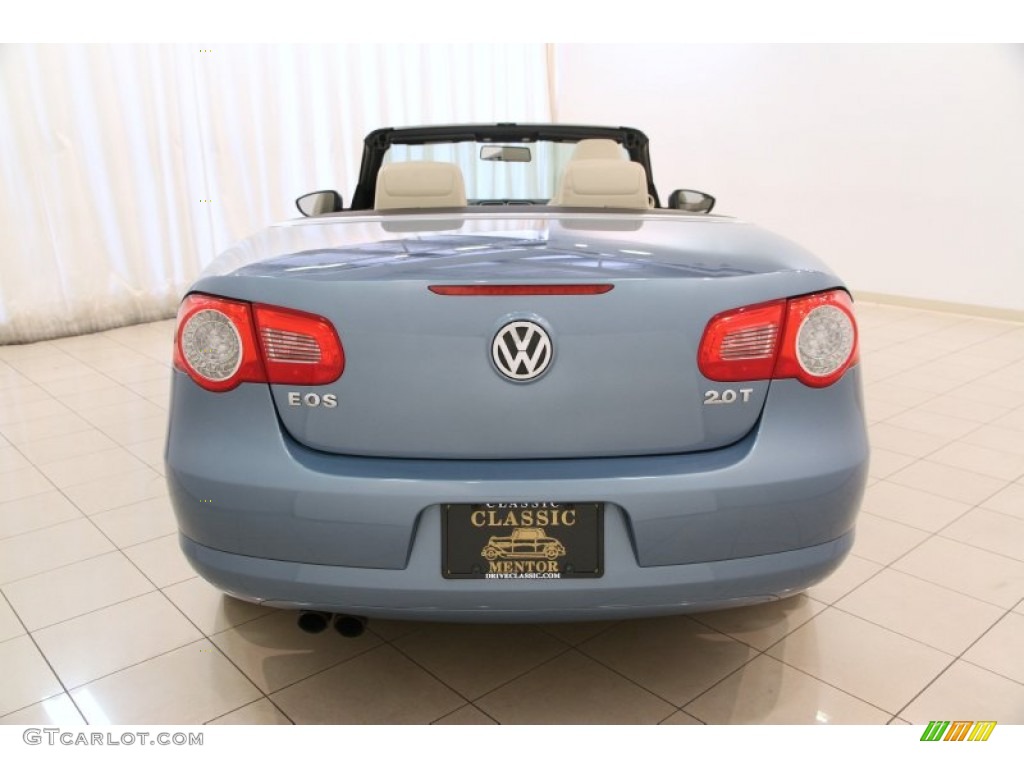 2009 Eos Komfort - Eismeer Blue Metallic / Cornsilk Beige photo #17