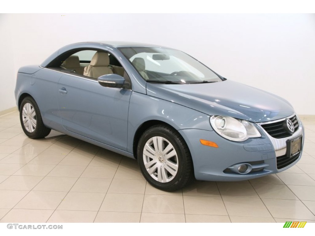 2009 Eos Komfort - Eismeer Blue Metallic / Cornsilk Beige photo #19