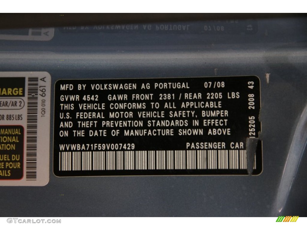 2009 Eos Komfort - Eismeer Blue Metallic / Cornsilk Beige photo #20