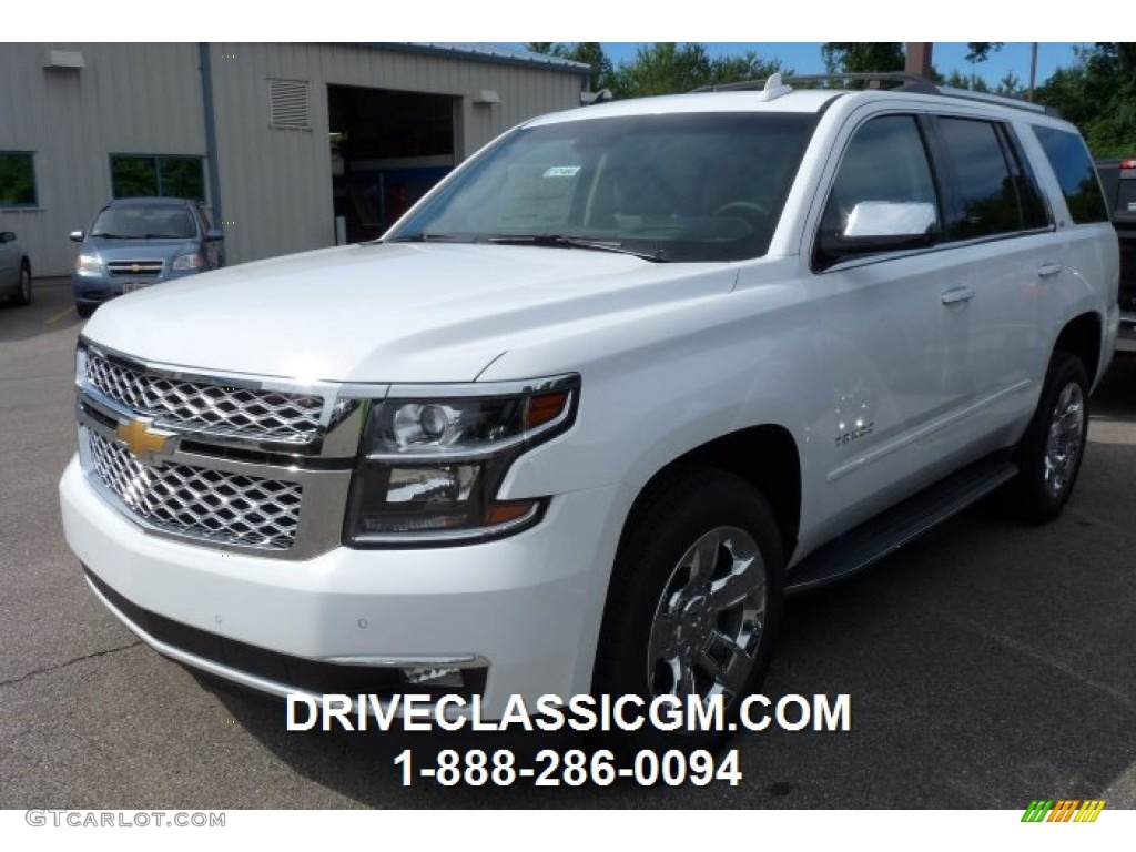 2016 Tahoe LTZ 4WD - Summit White / Cocoa/Dune photo #1