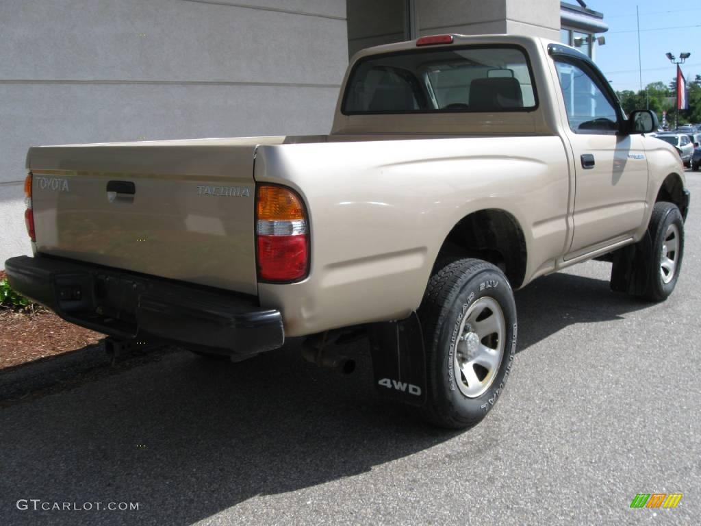 2002 Tacoma Regular Cab 4x4 - Mystic Gold Metallic / Gray photo #3