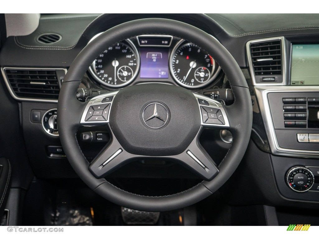 2016 Mercedes-Benz GL 450 4Matic Black Steering Wheel Photo #107166911