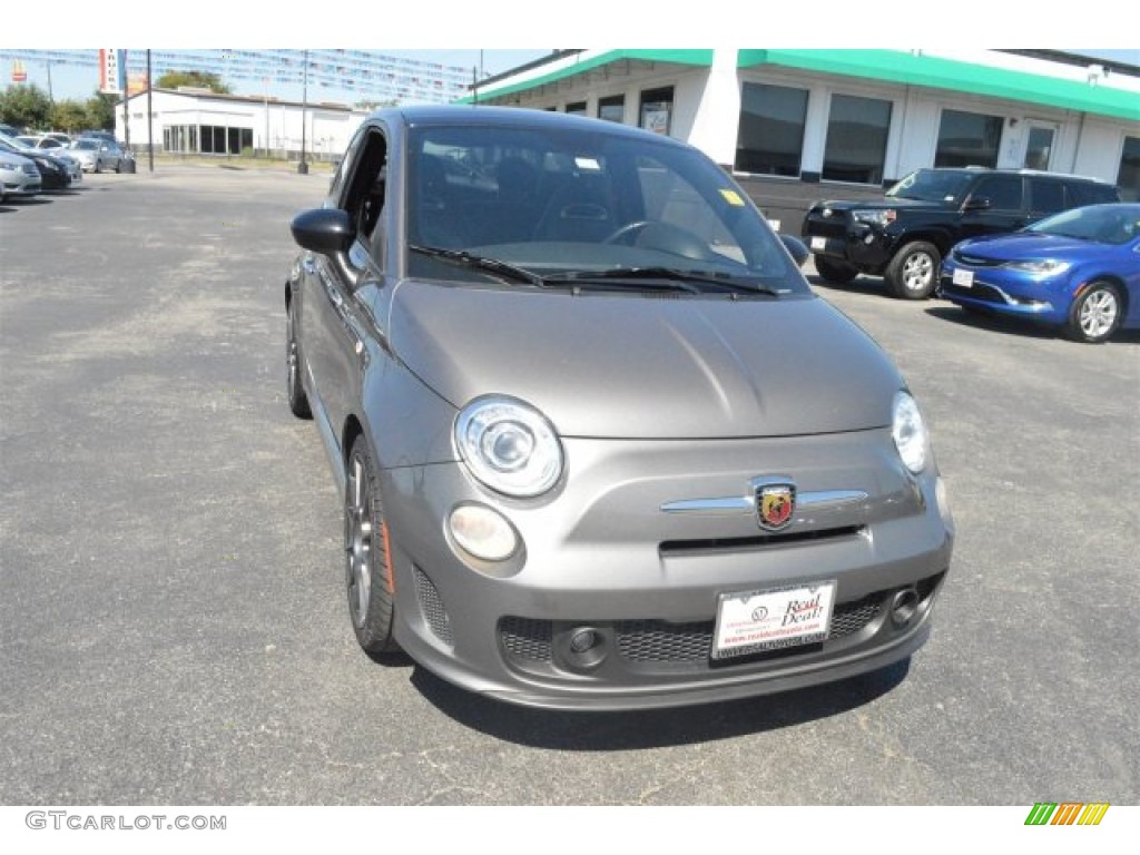 2013 500 Abarth - Grigio (Gray) / Abarth Nero/Nero (Black/Black) photo #2