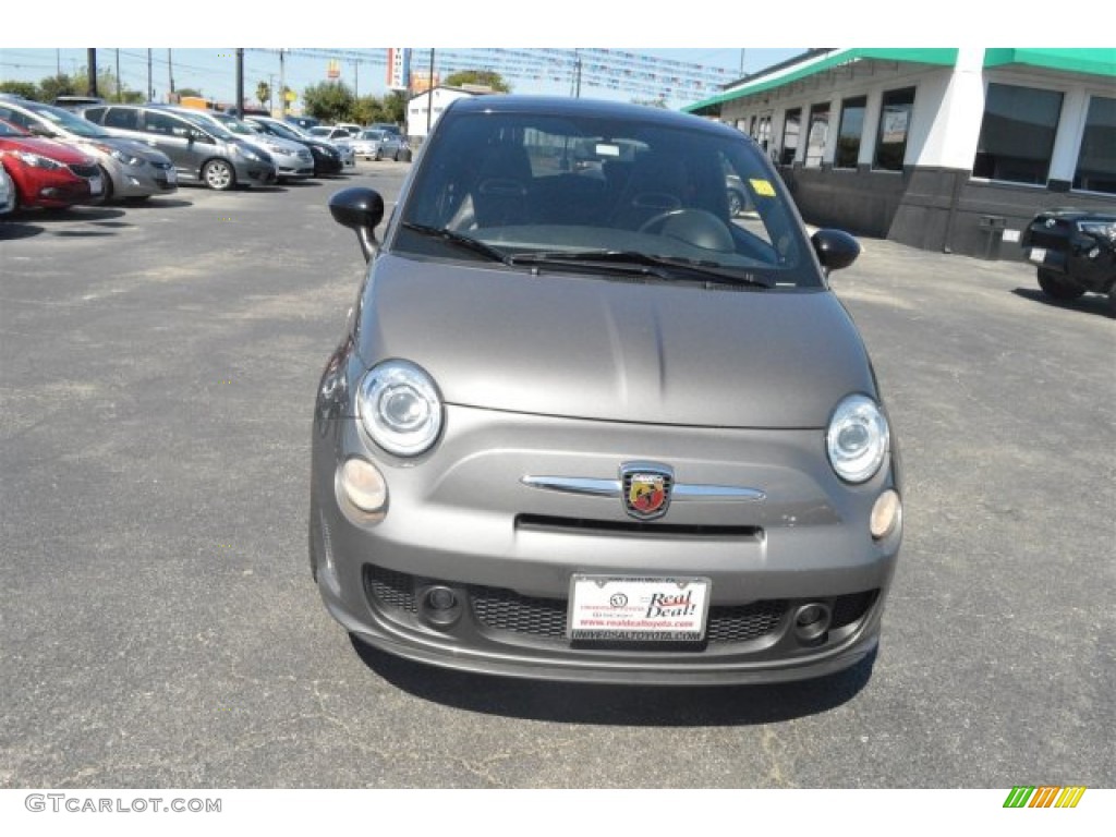 2013 500 Abarth - Grigio (Gray) / Abarth Nero/Nero (Black/Black) photo #3