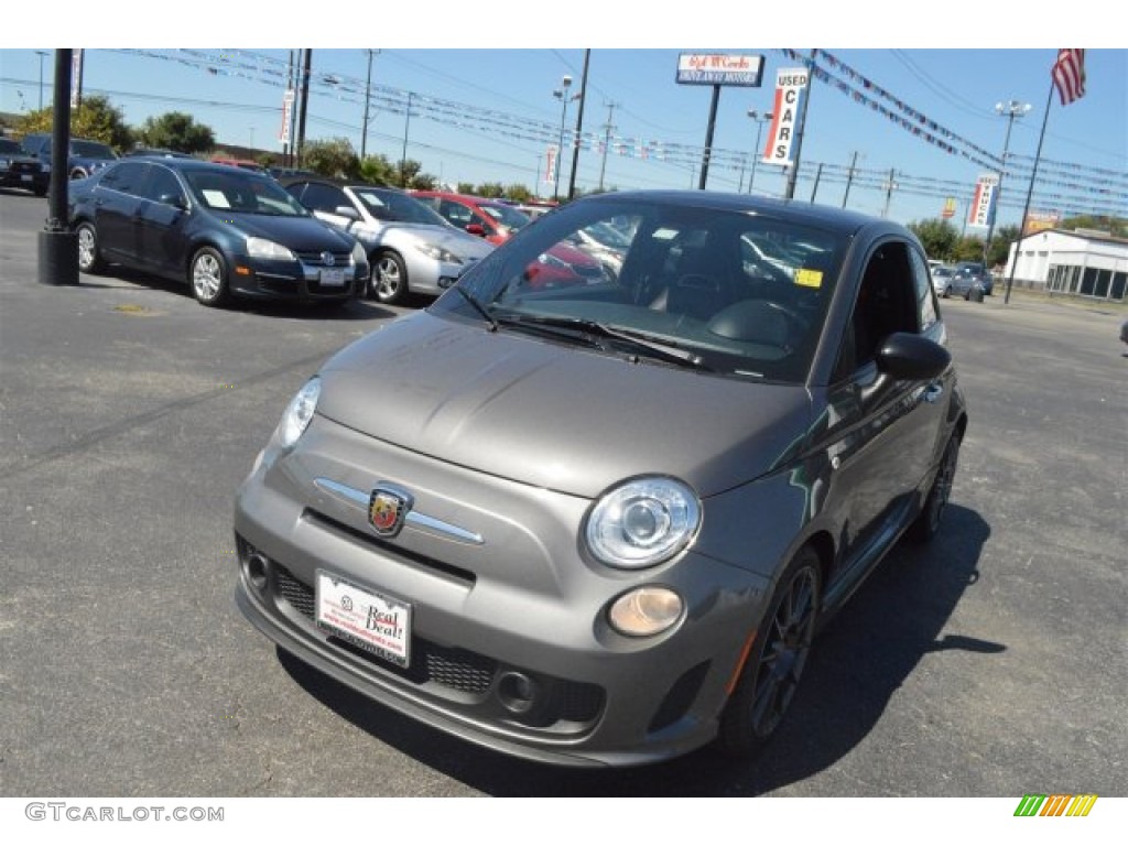 2013 500 Abarth - Grigio (Gray) / Abarth Nero/Nero (Black/Black) photo #4