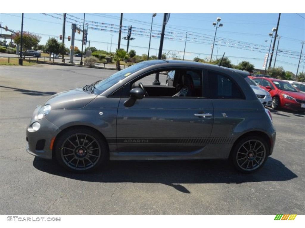 2013 500 Abarth - Grigio (Gray) / Abarth Nero/Nero (Black/Black) photo #6