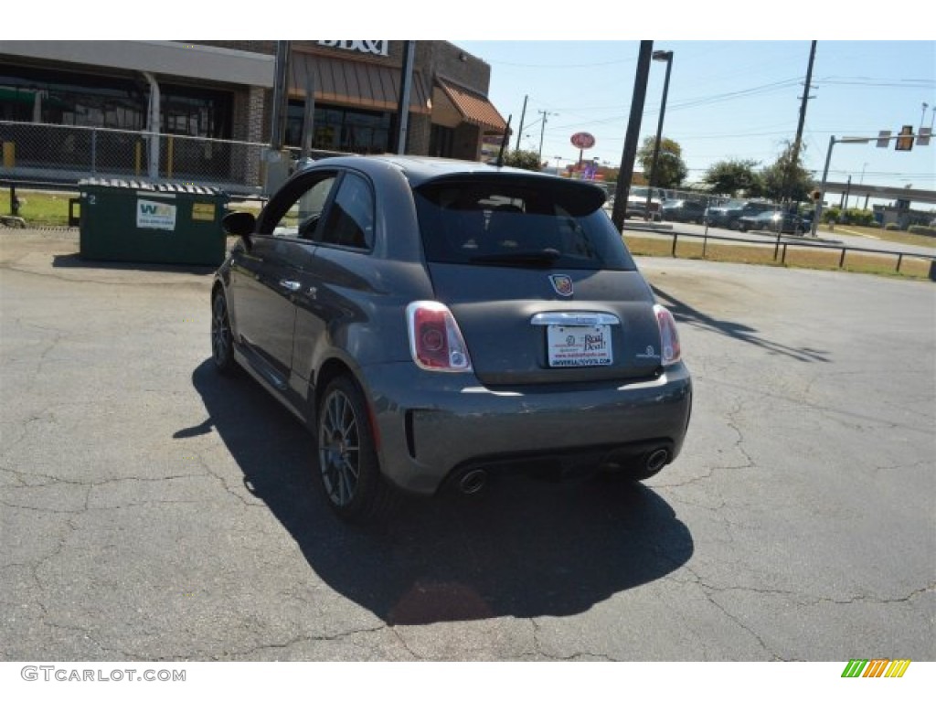 2013 500 Abarth - Grigio (Gray) / Abarth Nero/Nero (Black/Black) photo #8