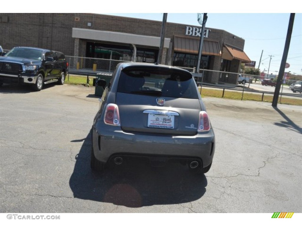 2013 500 Abarth - Grigio (Gray) / Abarth Nero/Nero (Black/Black) photo #9