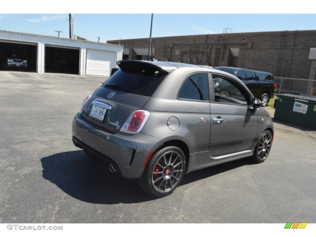 2013 500 Abarth - Grigio (Gray) / Abarth Nero/Nero (Black/Black) photo #11