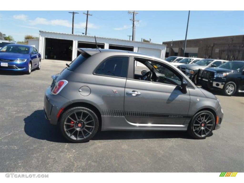2013 500 Abarth - Grigio (Gray) / Abarth Nero/Nero (Black/Black) photo #12