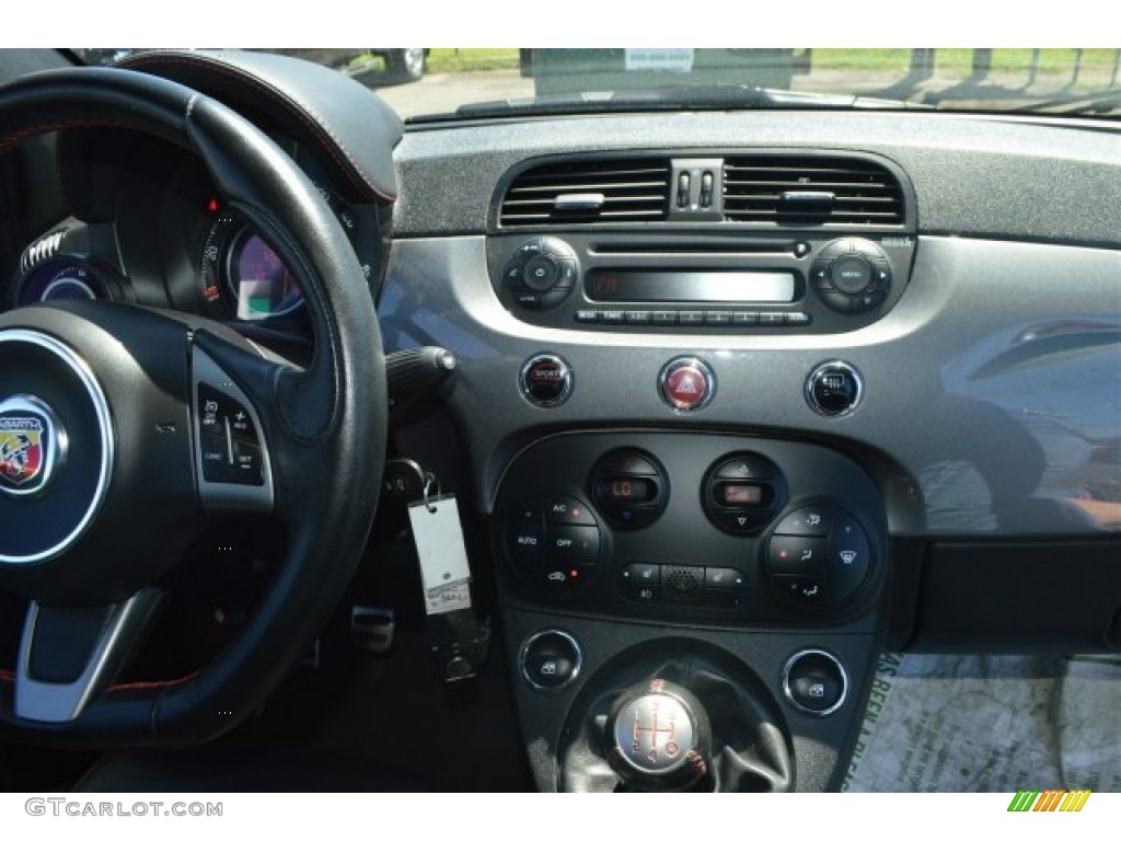 2013 500 Abarth - Grigio (Gray) / Abarth Nero/Nero (Black/Black) photo #22